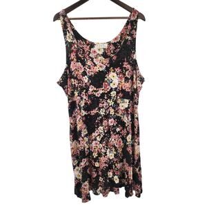 24/7 Maurices Sleeveless Floral Print Top Womens Plus Size 2x